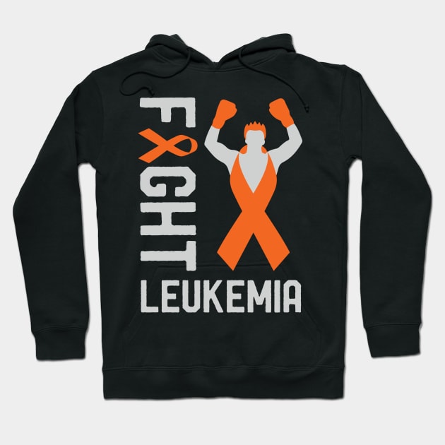 Fight Leukemia Cancer Awareness Day Ribbon Survivor Fighter Hoodie by mrsmitful01